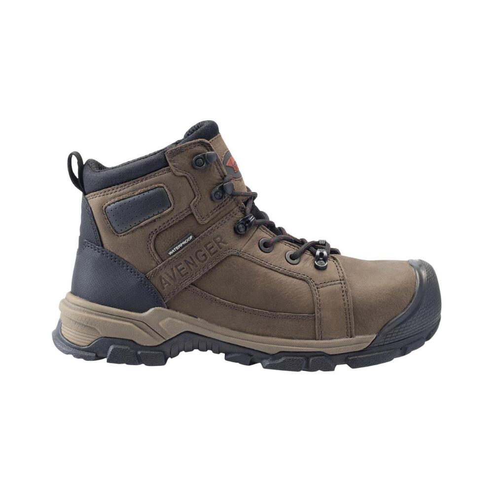 NEW AVENGER men's ripsaw aluminum toe boot - wide width in brown